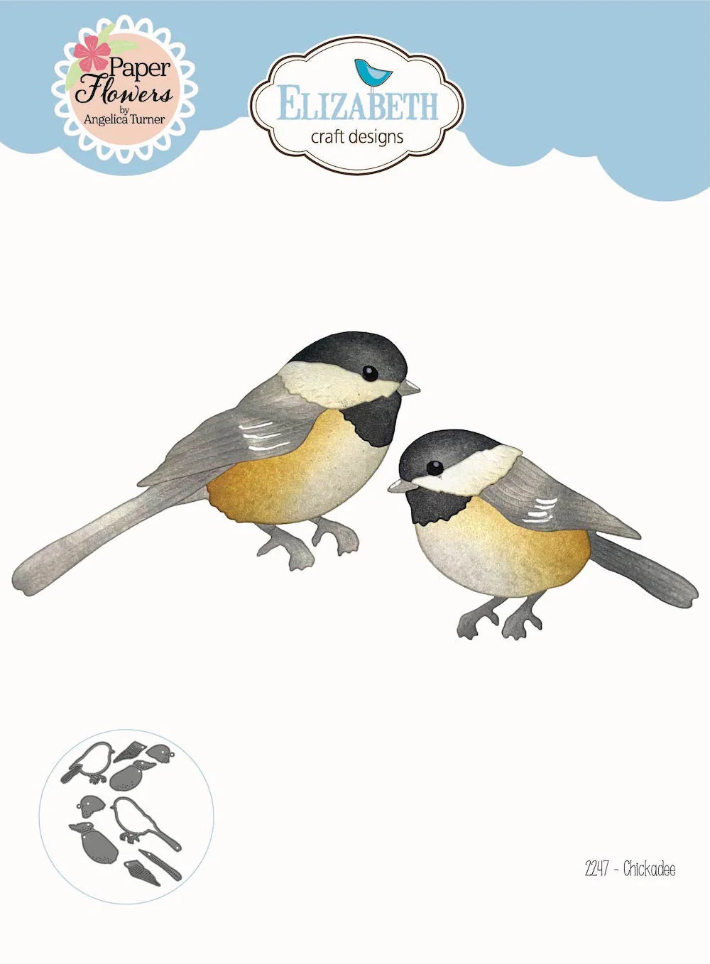 Elizabeth Craft Designs Chickadee Metal Die Set